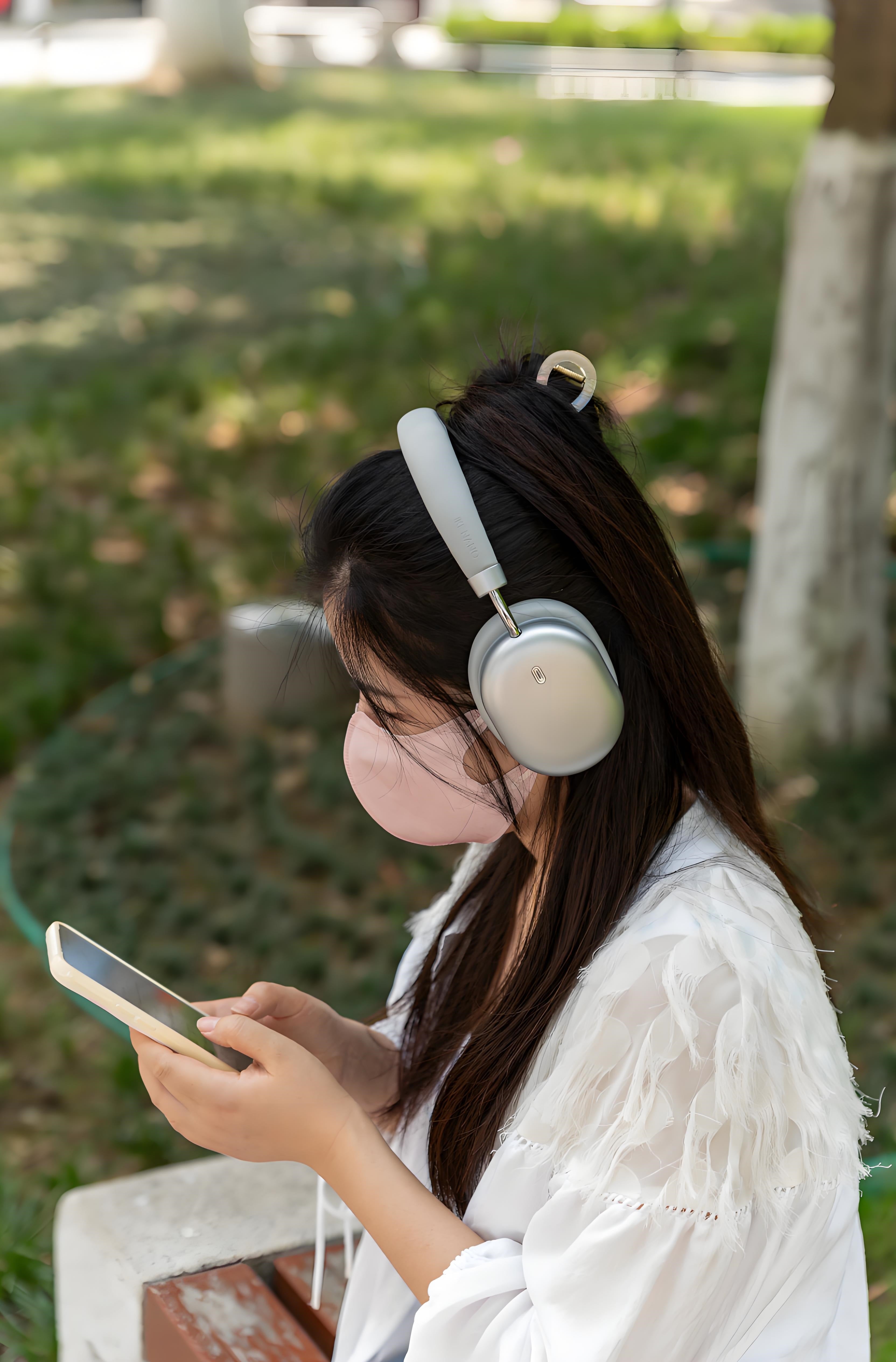 iKF Nano Adaptive Active Noise Cancelling Headphones, Wired/Wireless Bluetooth 5.4 Headset, 140H Playtime,Transparent Mode, Deep Bass