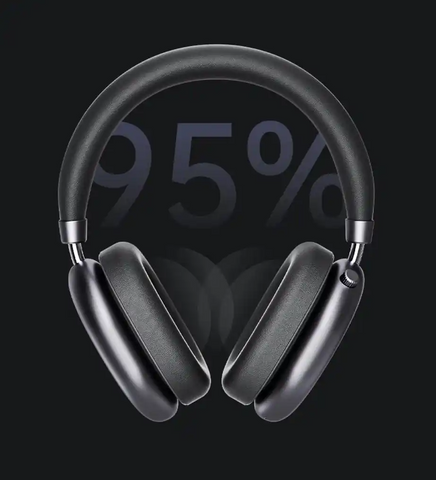 iKF Nano Adaptive Active Noise Cancelling Headphones, Wired/Wireless Bluetooth 5.4 Headset, 140H Playtime,Transparent Mode, Deep Bass